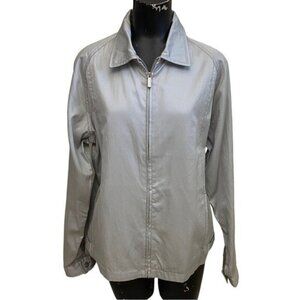 Kenneth Cole Gray Light Weight Cotton-Blend Jacket Size Large
